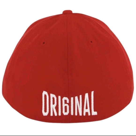 Adidas Red and White Cap with Logo - Picture 2 of 2